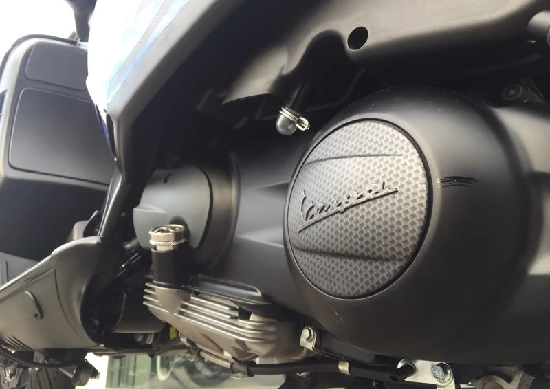 Umbgebautes Motorrad Vespa GTS 300 Bild 1: Umbgebautes Motorrad Vespa GTS 300