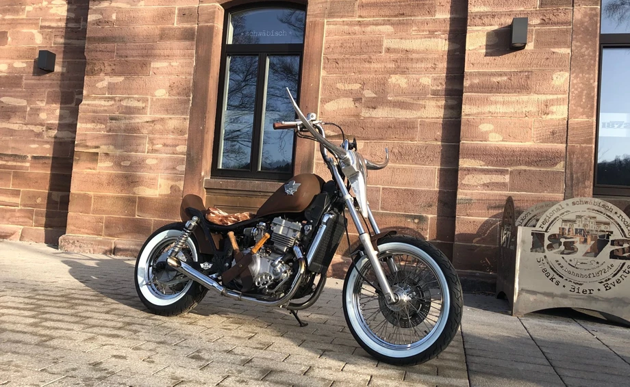 Umbgebautes Motorrad Kawasaki EN 500 Bild 6: Umbgebautes Motorrad Kawasaki EN 500