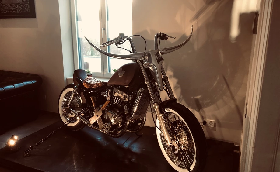 Umbgebautes Motorrad Kawasaki EN 500 Bild 2: Umbgebautes Motorrad Kawasaki EN 500