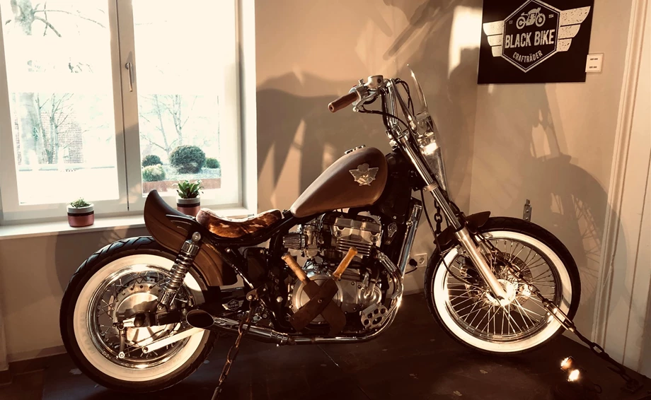 Umbgebautes Motorrad Kawasaki EN 500 Bild 7: Umbgebautes Motorrad Kawasaki EN 500