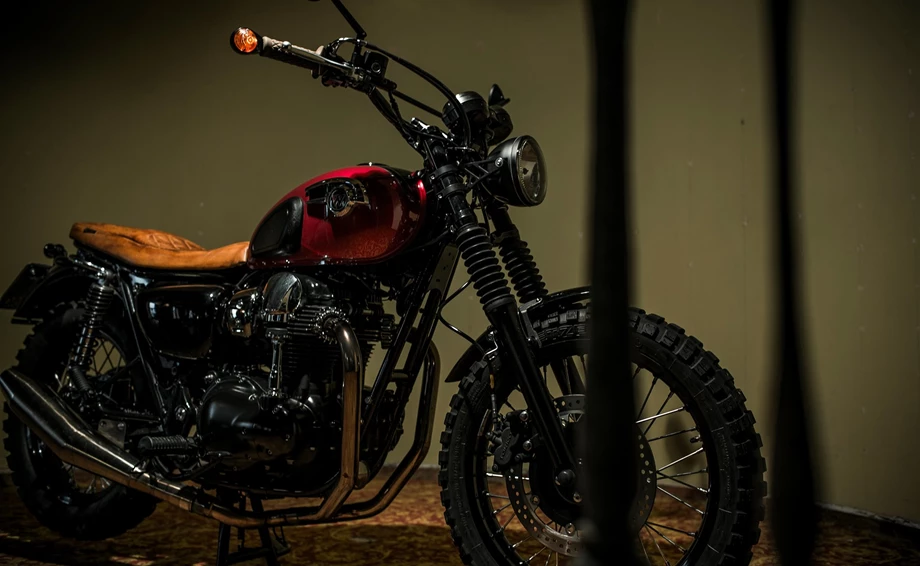 Umbgebautes Motorrad Kawasaki W800 Bild 4: Umbgebautes Motorrad Kawasaki W800