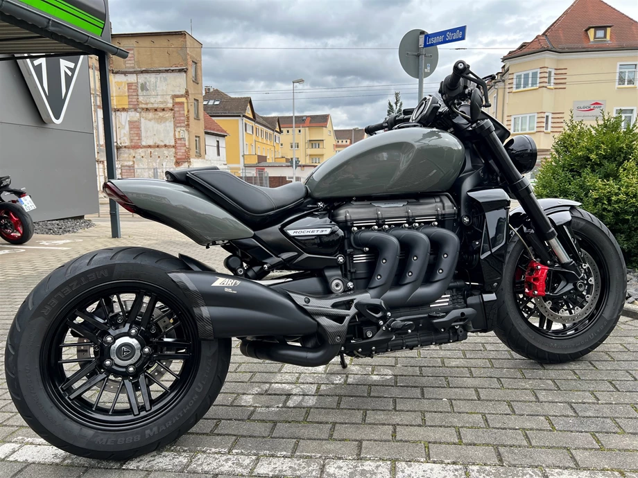 Umbgebautes Motorrad Triumph Rocket 3 R Bild 1: Umbgebautes Motorrad Triumph Rocket 3 R
