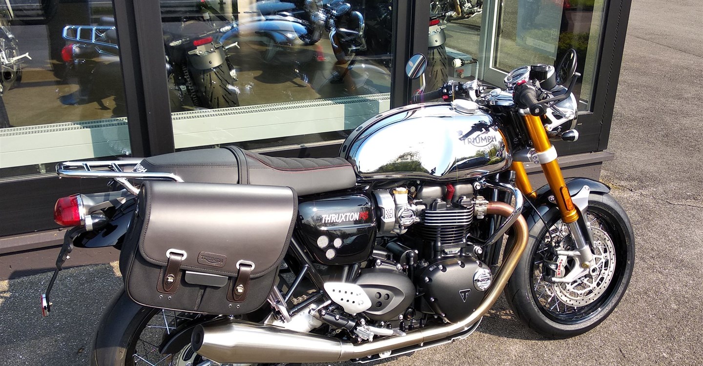 Umbgebautes Motorrad Triumph Thruxton RS