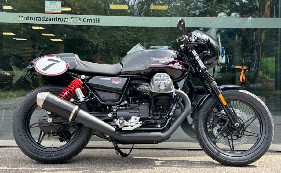 Umbgebautes Motorrad Moto Guzzi V7 Racer Bild 1: Umbgebautes Motorrad Moto Guzzi V7 Racer