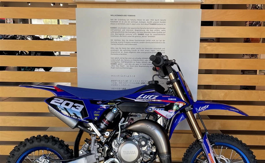 Umbgebautes Motorrad Yamaha YZ65 Bild 1: Umbgebautes Motorrad Yamaha YZ65