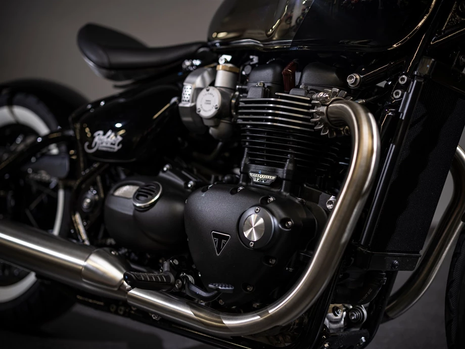 Umbgebautes Motorrad Triumph Bonneville Bobber Bild 26: Umbgebautes Motorrad Triumph Bonneville Bobber