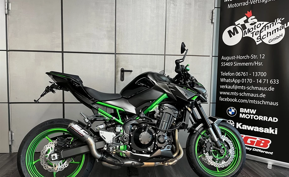 Umbgebautes Motorrad Kawasaki Z900 Bild 1: Umbgebautes Motorrad Kawasaki Z900