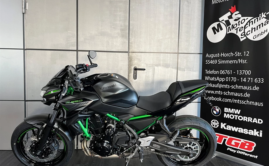 Umbgebautes Motorrad Kawasaki Z650 Bild 2: Umbgebautes Motorrad Kawasaki Z650