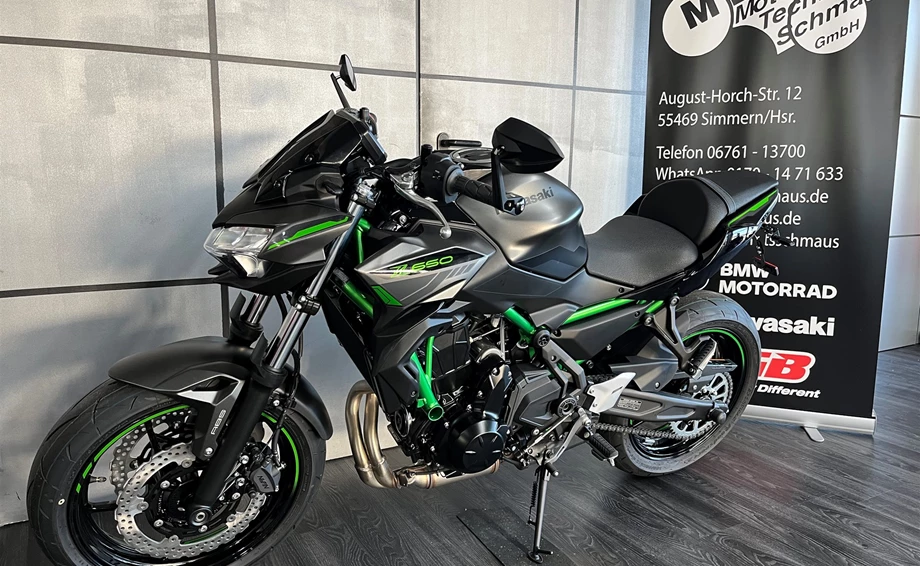 Umbgebautes Motorrad Kawasaki Z650 Bild 3: Umbgebautes Motorrad Kawasaki Z650