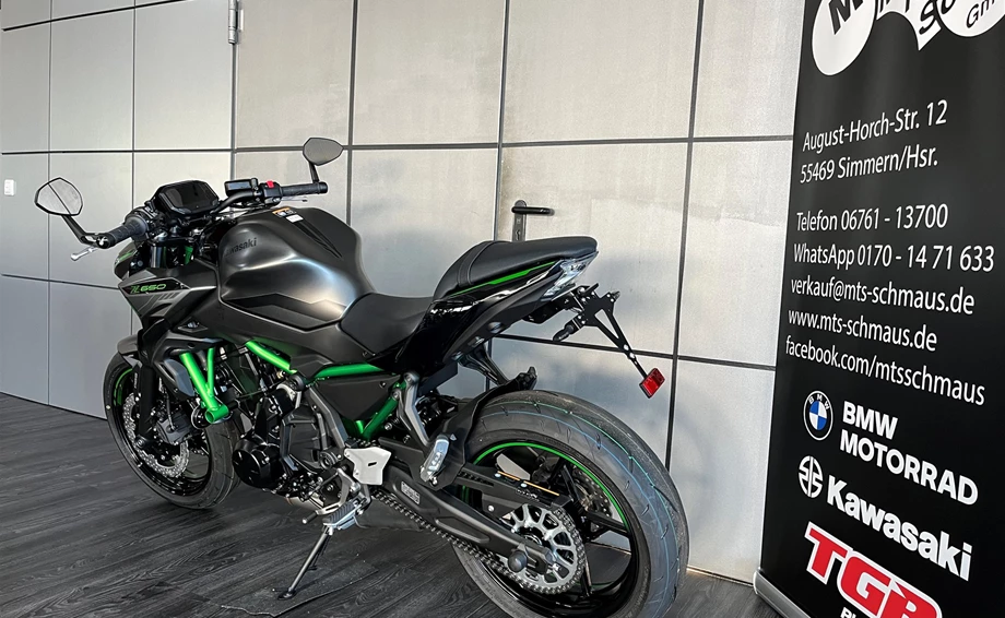 Umbgebautes Motorrad Kawasaki Z650 Bild 6: Umbgebautes Motorrad Kawasaki Z650