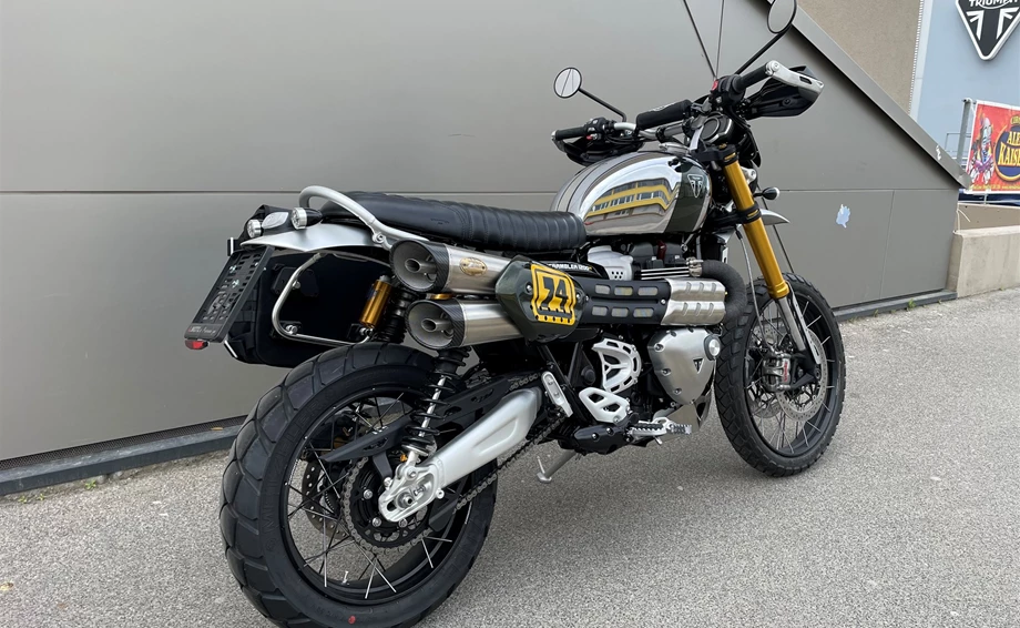 Umbgebautes Motorrad Triumph SCRAMBLER 1200 XE CHROME EDITION Bild 3: Umbgebautes Motorrad Triumph SCRAMBLER 1200 XE CHROME EDITION