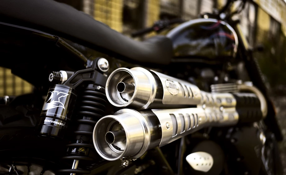 Umbgebautes Motorrad Triumph Street Scrambler Bild 8: Umbgebautes Motorrad Triumph Street Scrambler