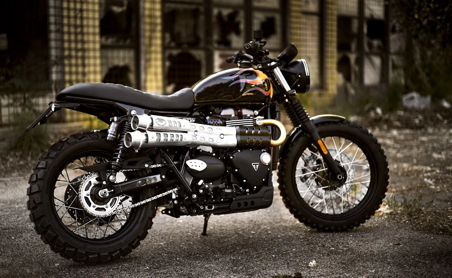 Umbgebautes Motorrad Triumph Street Scrambler Bild 5: Umbgebautes Motorrad Triumph Street Scrambler