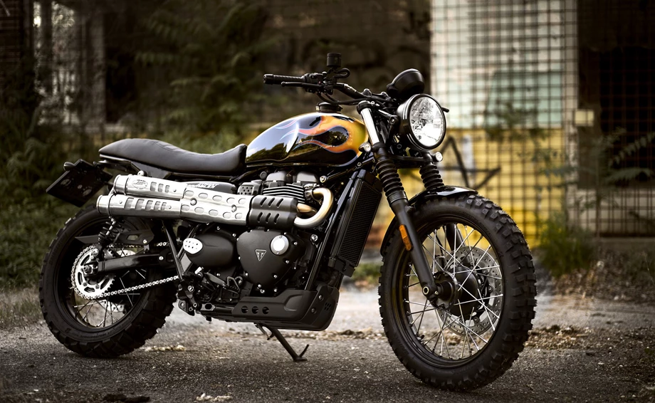 Umbgebautes Motorrad Triumph Street Scrambler Bild 2: Umbgebautes Motorrad Triumph Street Scrambler