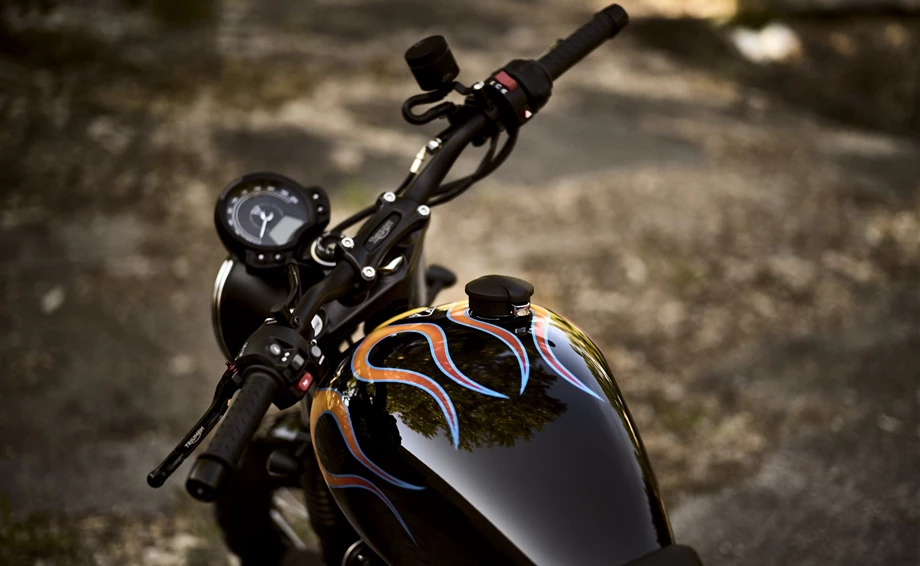 Umbgebautes Motorrad Triumph Street Scrambler Bild 9: Umbgebautes Motorrad Triumph Street Scrambler