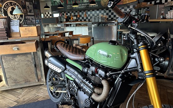 Umgebautes Motorrad Triumph Scrambler 1200 XC von Erne's Euromotos AG - Bild 1 Umgebautes Motorrad Triumph Scrambler 1200 XC von Erne's Euromotos AG - Bild 1