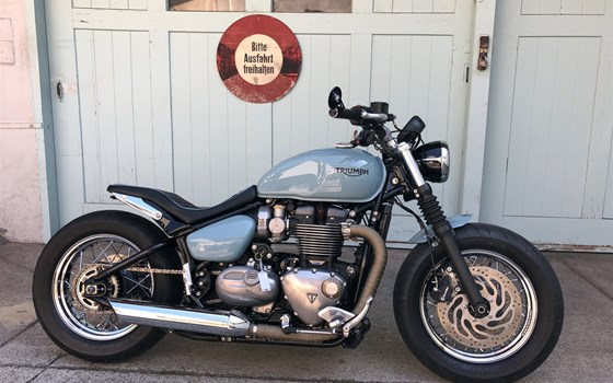 Umgebautes Motorrad Triumph Bonneville Speedmaster von Erne's Euromotos AG - Bild 3 Umgebautes Motorrad Triumph Bonneville Speedmaster von Erne's Euromotos AG - Bild 3