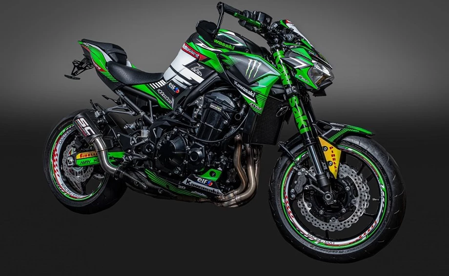 Umbgebautes Motorrad Kawasaki Z900 Bild 4: Umbgebautes Motorrad Kawasaki Z900