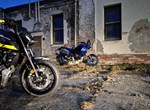 Umbgebautes Motorrad Yamaha MT-07