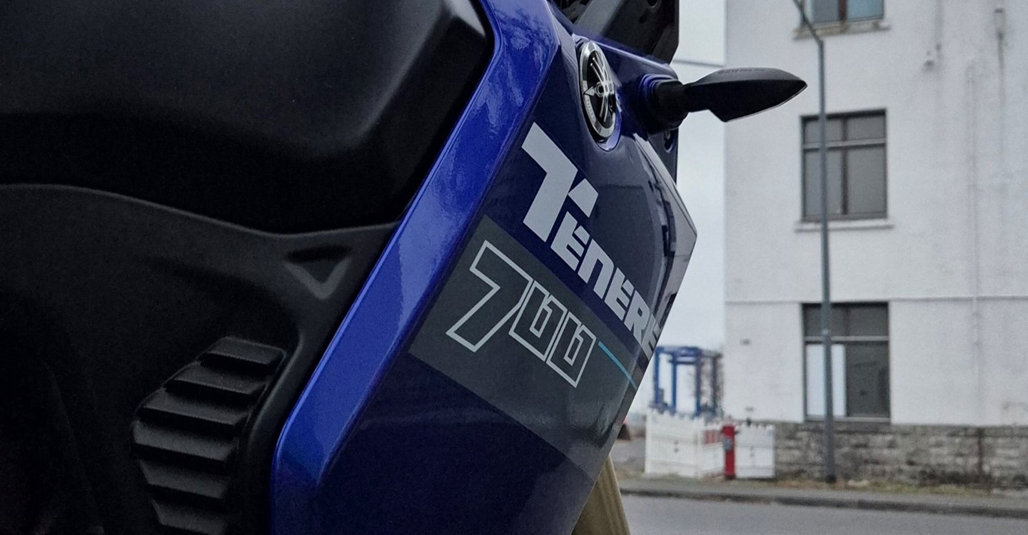 Umbgebautes Motorrad Yamaha Tenere 700