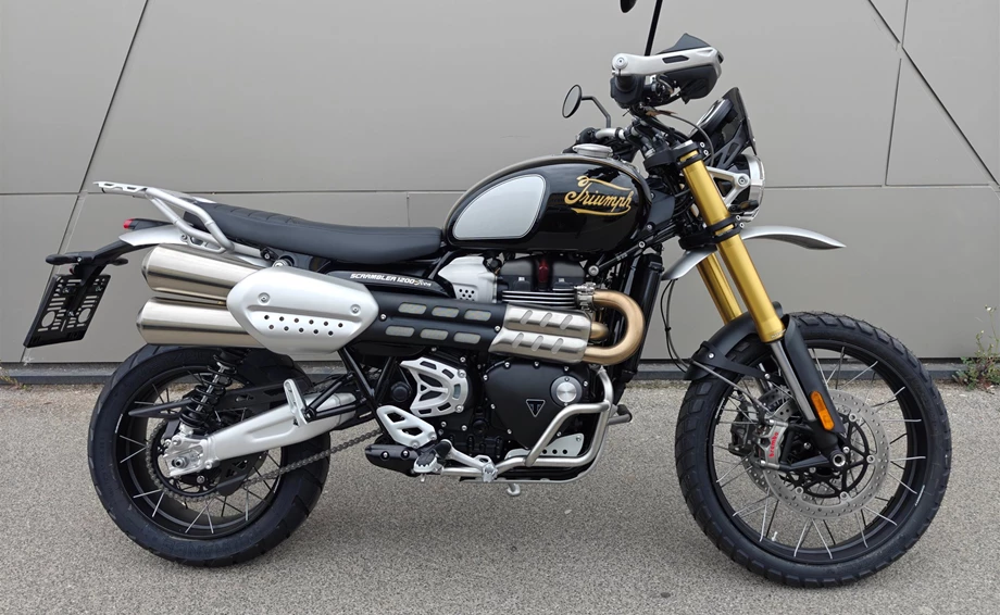 Umbgebautes Motorrad Triumph Scrambler 1200 XE Bild 1: Umbgebautes Motorrad Triumph Scrambler 1200 XE