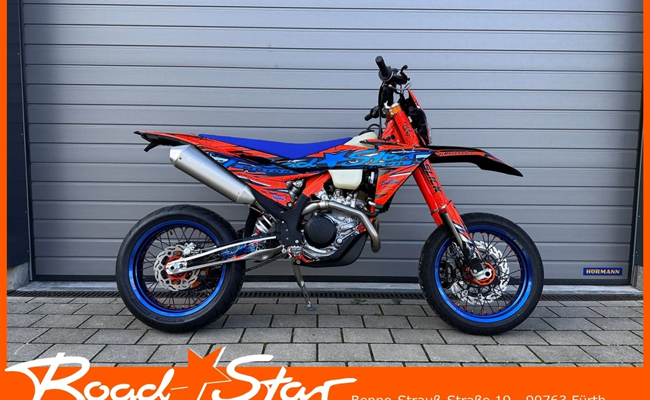 Umbgebautes Motorrad KTM 500 EXC-F SIX DAYS Bild 1: Umbgebautes Motorrad KTM 500 EXC-F SIX DAYS