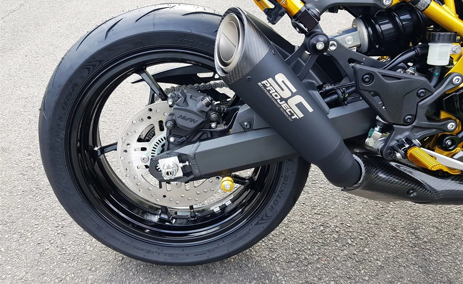 Umbgebautes Motorrad Kawasaki Z900 Bild 13: Umbgebautes Motorrad Kawasaki Z900