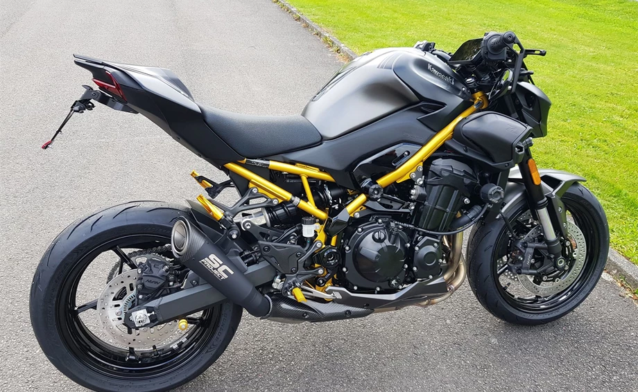 Umbgebautes Motorrad Kawasaki Z900 Bild 5: Umbgebautes Motorrad Kawasaki Z900