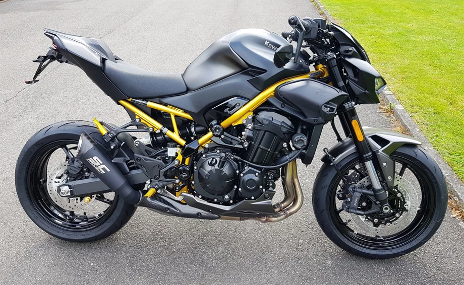 Umbgebautes Motorrad Kawasaki Z900 Bild 9: Umbgebautes Motorrad Kawasaki Z900