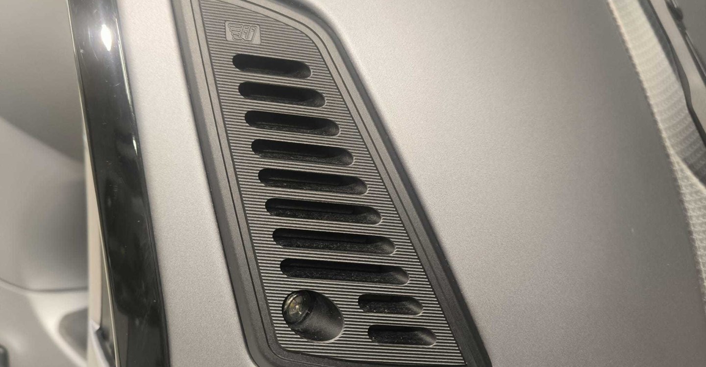 Umbgebautes Motorrad Vespa GTS 310 SuperSport