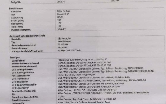 Umgebautes Motorrad Harley-Davidson Softail Standard FXST von hd47 - Bild 4