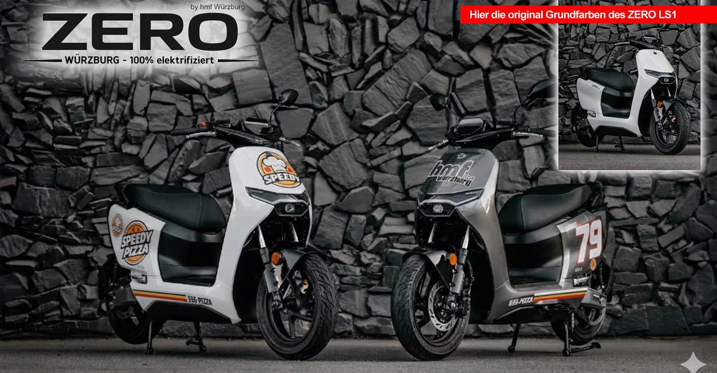 Umbgebautes Motorrad Zero LS1