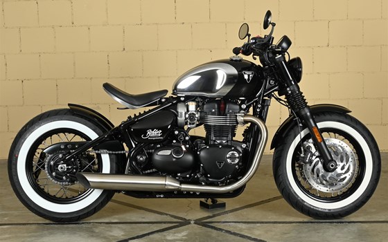 Umgebautes Motorrad Triumph Bonneville Bobber von Mäge Motos GmbH - Bild 4