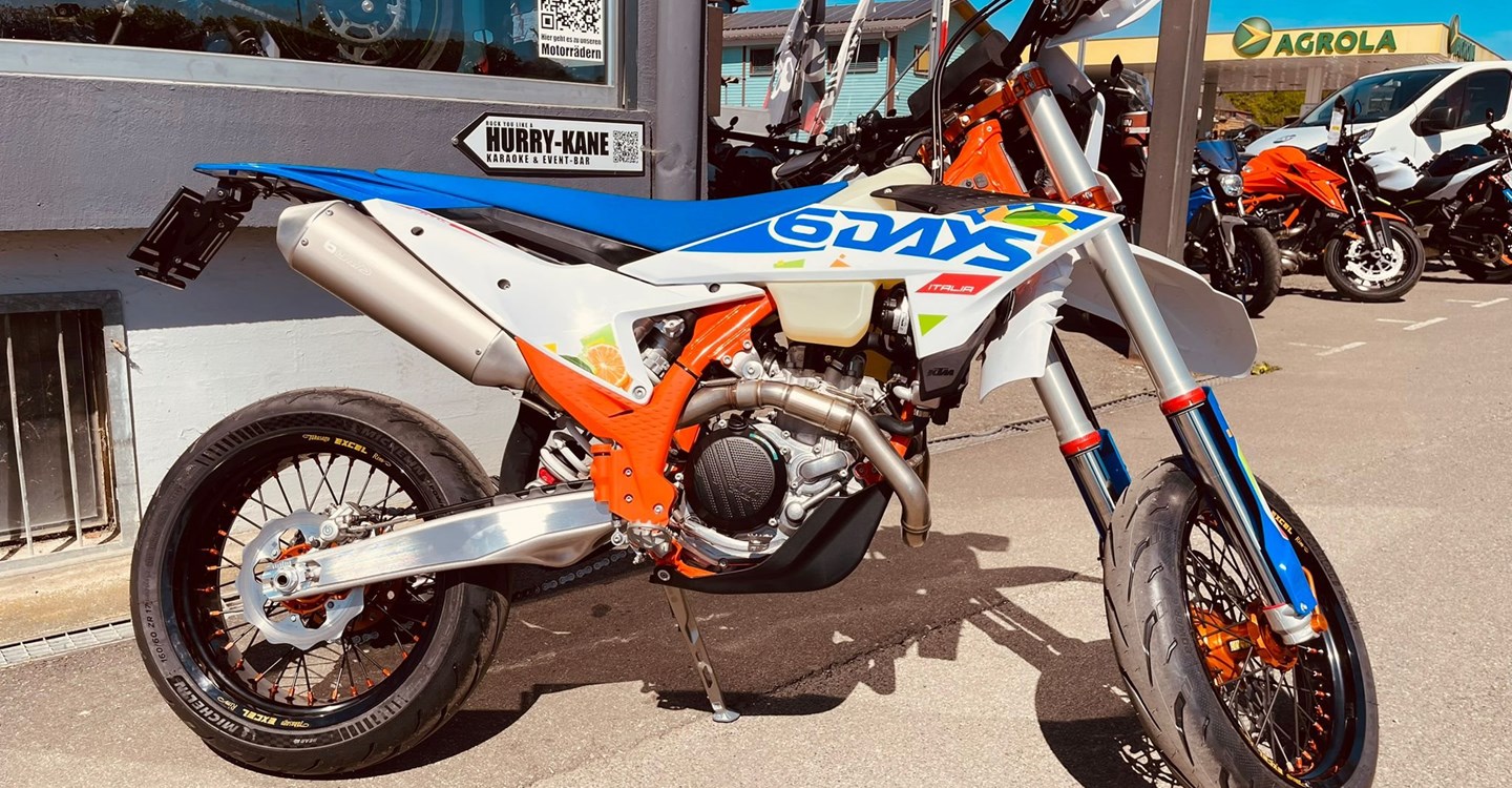 Umbgebautes Motorrad KTM 500 EXC-F SIX DAYS