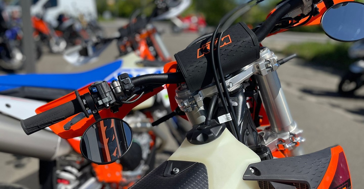 Umbgebautes Motorrad KTM 500 EXC