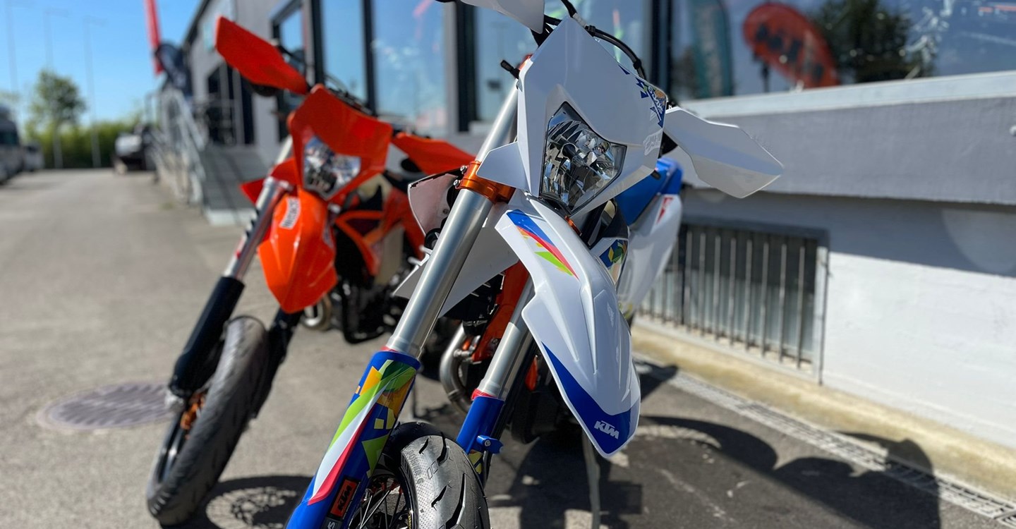 Umbgebautes Motorrad KTM 500 EXC