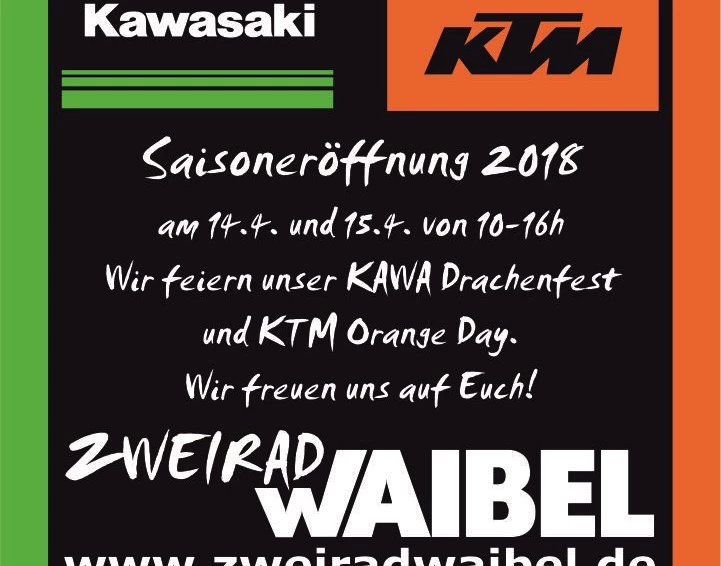 Kawasaki Drachenfest | KTM Orange Day Bild 1: Kawasaki Drachenfest | KTM Orange Day