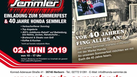 Honda Semmler - Sommerfest 2019