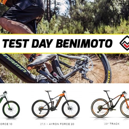 TEST DAY BENIMOTO / MEGAMO  Lugar: Palitroke Ranch Omellons Modalidad: Bicicleta-BTT E-Bikes Fecha: 30 Marzo Hora: 9:30 am  Plazas: 40 En que consiste? Organizamos un Test c ...