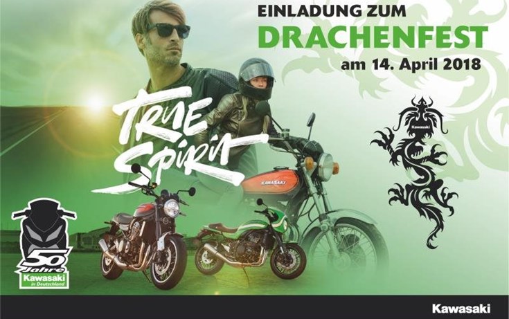 KAWASAKI Drachenfest am 14. April 2018