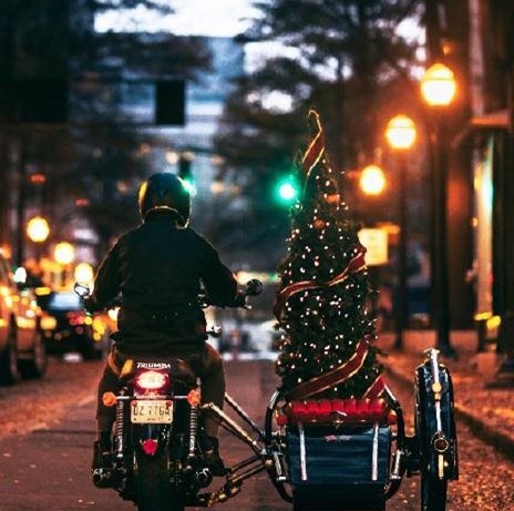 Biker-Stammtisch auf dem Weihnachtsmarkt