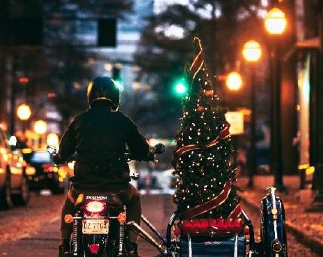 Biker-Stammtisch auf dem Weihnachtsmarkt