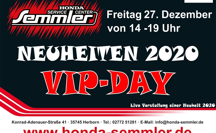 VIP-DAY  -  Vorstellung einer Neuheit für 2020 Bild 1: VIP-DAY  -  Vorstellung einer Neuheit für 2020