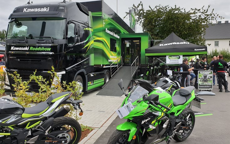 Kawasaki Roadshow bei uns in Lörrach