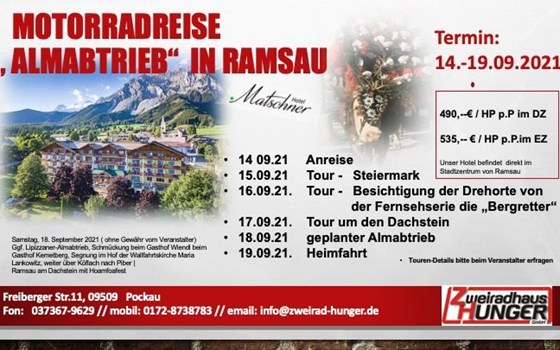 Motorradtour zum Almabtrieb - ein stimmungsvolles Erlebnis - Bild 1 Motorradtour zum Almabtrieb - ein stimmungsvolles Erlebnis - Bild 1