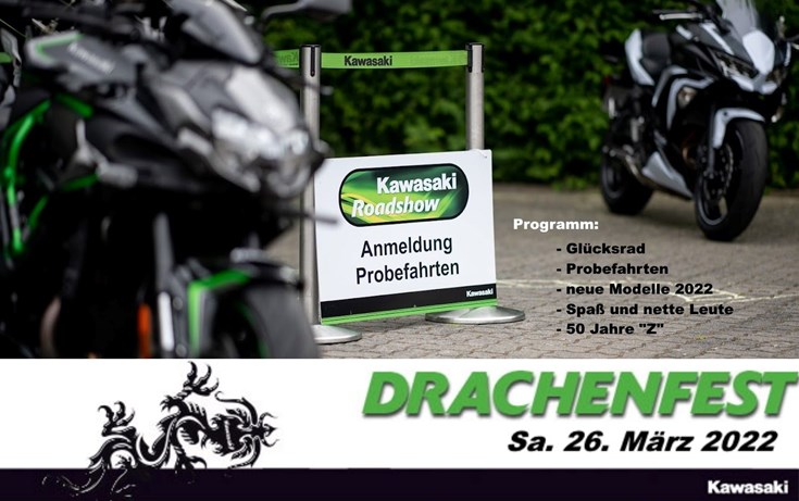 Drachenfest 2022 mit Kawasaki Roadshow