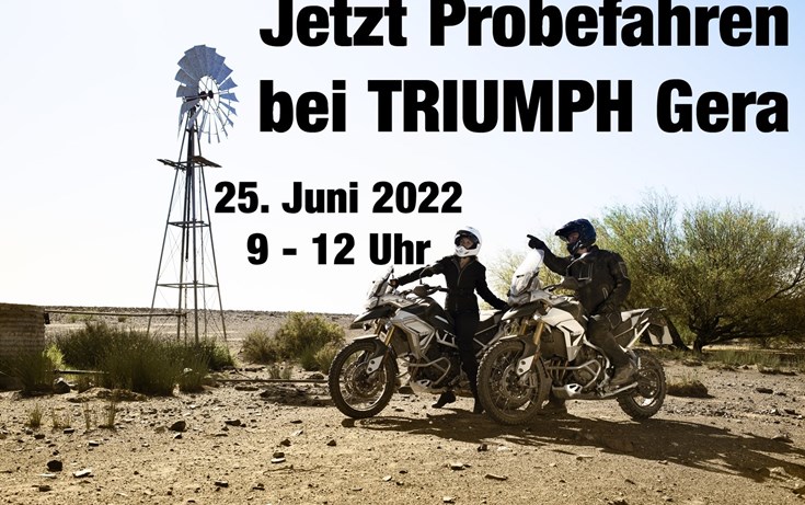 Probefahren bei TRIUMPH Gera