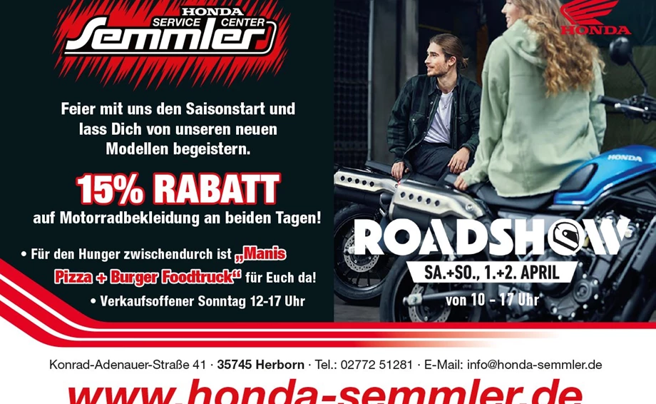 Honda Semmler - Road Show 2023 Bild 1: Honda Semmler - Road Show 2023
