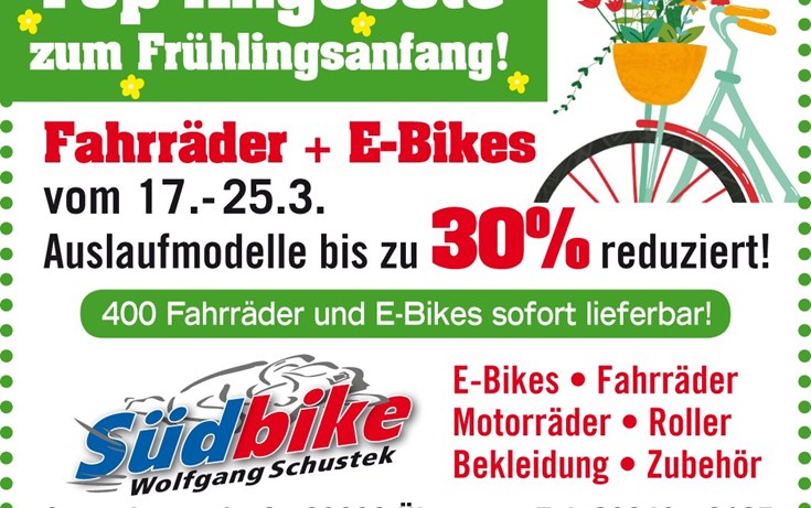 Fahrräder und e-Bikes, Auslaufmodelle Reduziert