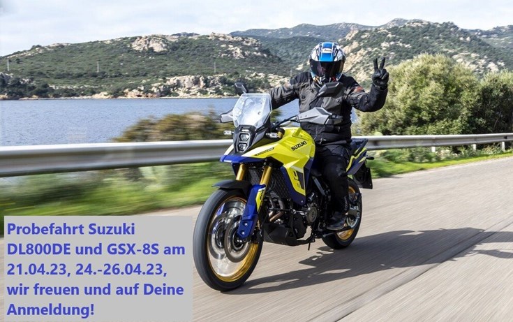 Probefahrt Suzuki DL800 DE und GSX-8S